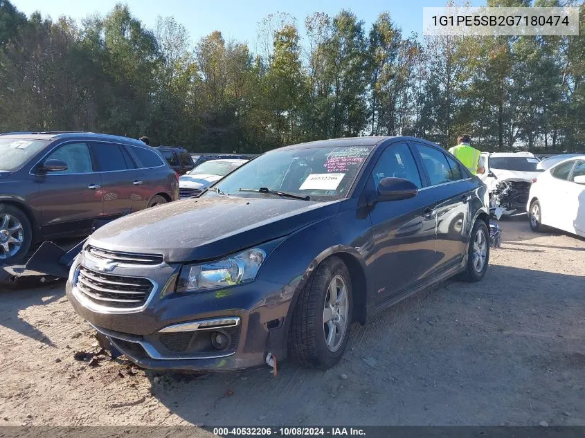 2016 Chevrolet Cruze Limited Lt VIN: 1G1PE5SB2G7180474 Lot: 40532206