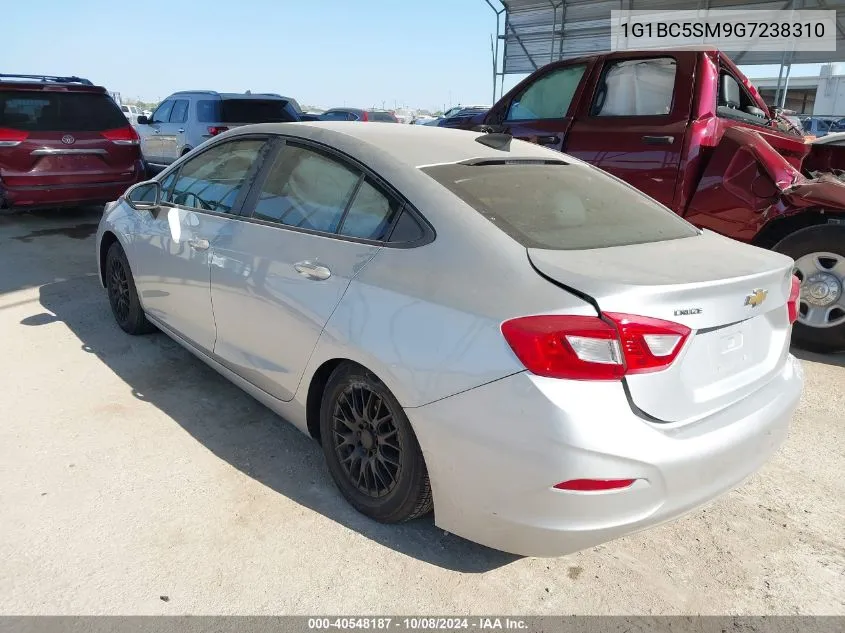 2016 Chevrolet Cruze Ls VIN: 1G1BC5SM9G7238310 Lot: 40548187