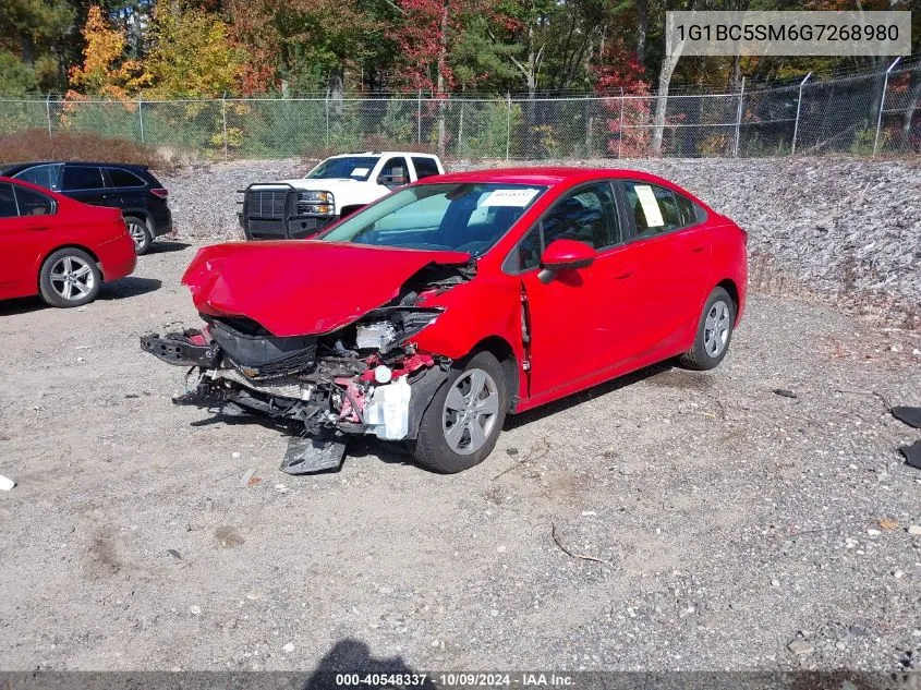 2016 Chevrolet Cruze Ls VIN: 1G1BC5SM6G7268980 Lot: 40548337