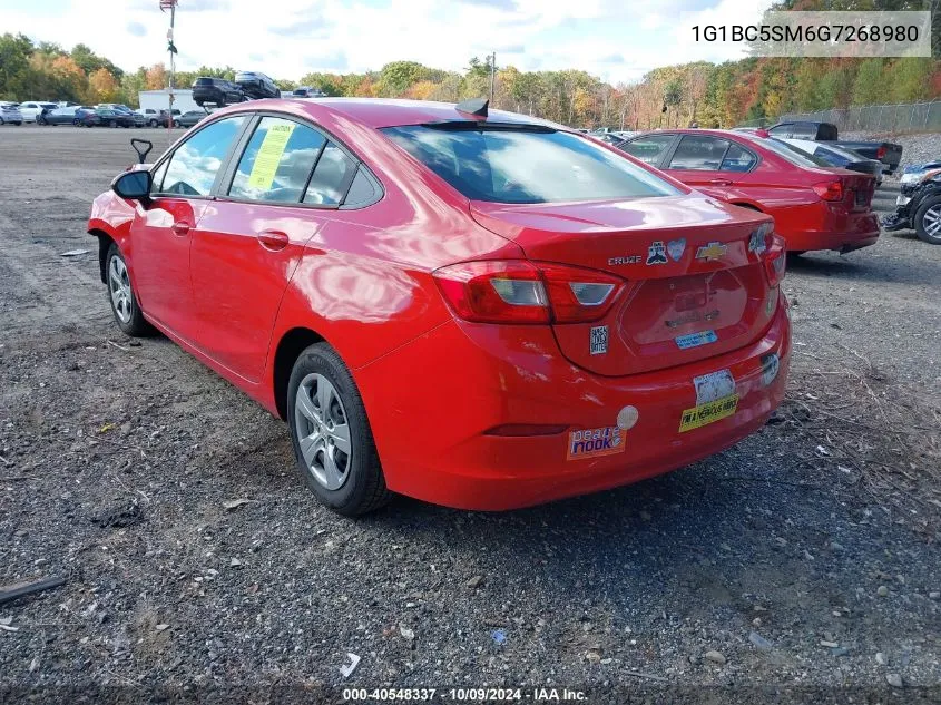 1G1BC5SM6G7268980 2016 Chevrolet Cruze Ls