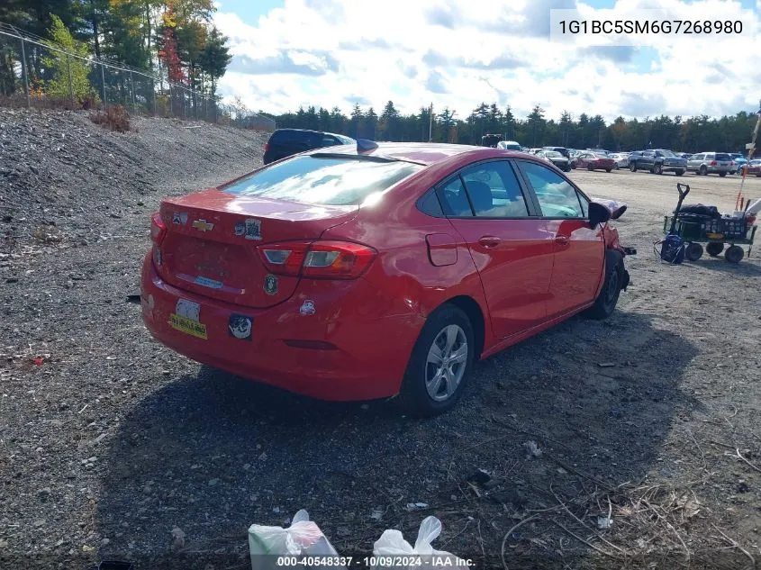 2016 Chevrolet Cruze Ls VIN: 1G1BC5SM6G7268980 Lot: 40548337