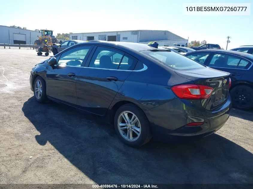 2016 Chevrolet Cruze Lt Auto VIN: 1G1BE5SMXG7260777 Lot: 40596476