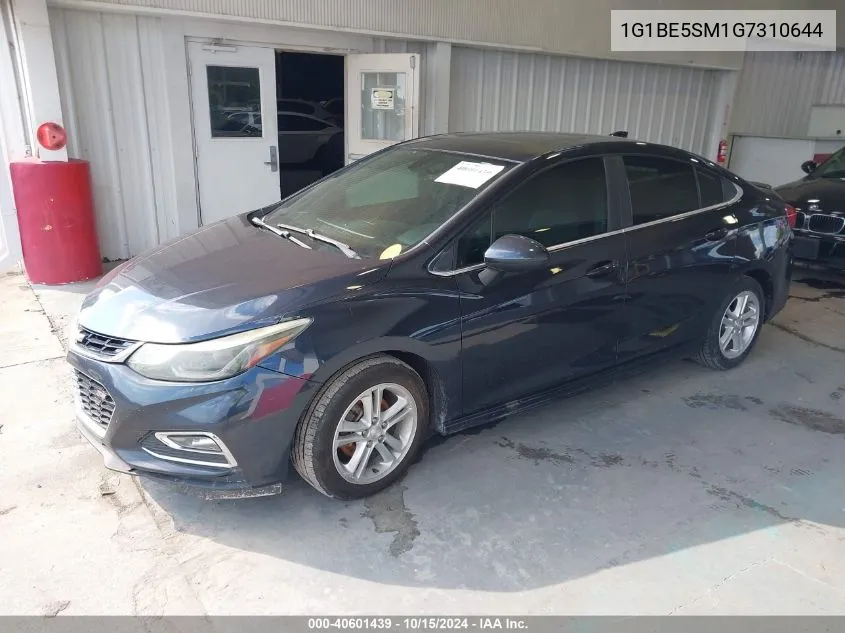 2016 Chevrolet Cruze Lt Auto VIN: 1G1BE5SM1G7310644 Lot: 40601439