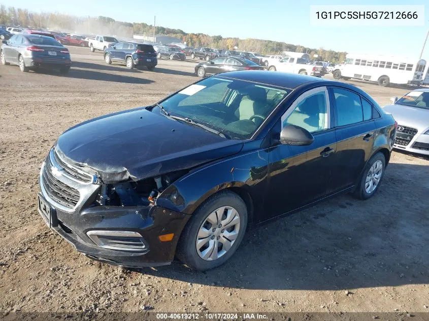 2016 Chevrolet Cruze Limited Ls VIN: 1G1PC5SH5G7212666 Lot: 40619212