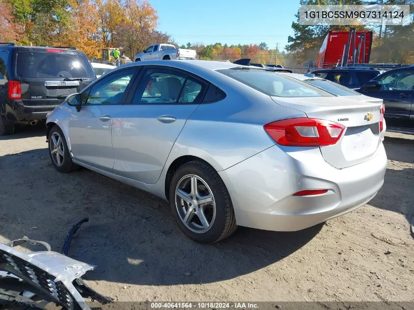 2016 Chevrolet Cruze Ls Auto VIN: 1G1BC5SM9G7314124 Lot: 40641564