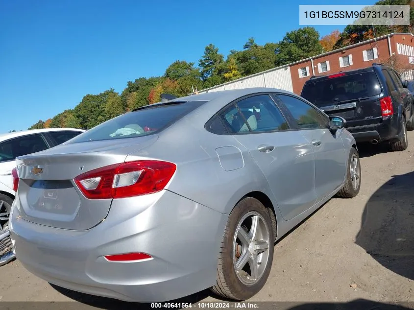 1G1BC5SM9G7314124 2016 Chevrolet Cruze Ls Auto