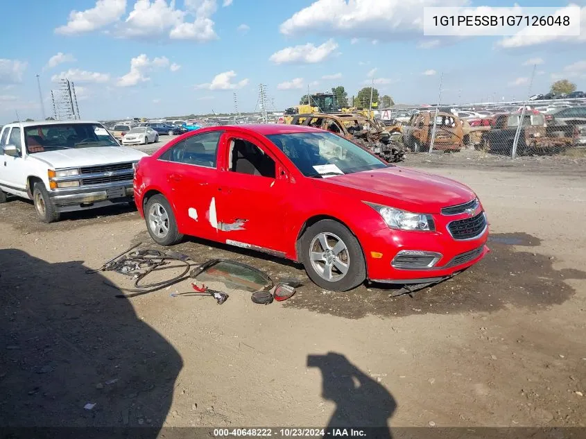 1G1PE5SB1G7126048 2016 Chevrolet Cruze Limited 1Lt Auto