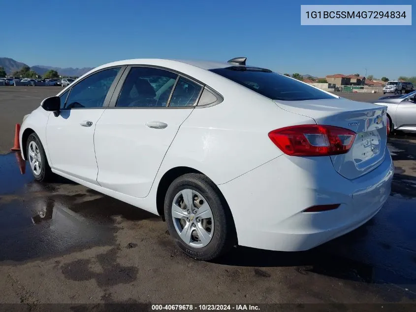 1G1BC5SM4G7294834 2016 Chevrolet Cruze Ls Auto