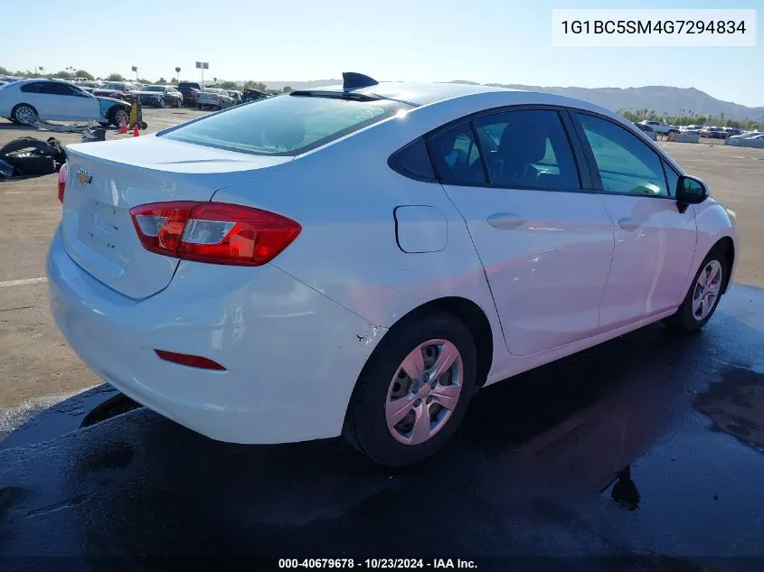 1G1BC5SM4G7294834 2016 Chevrolet Cruze Ls Auto