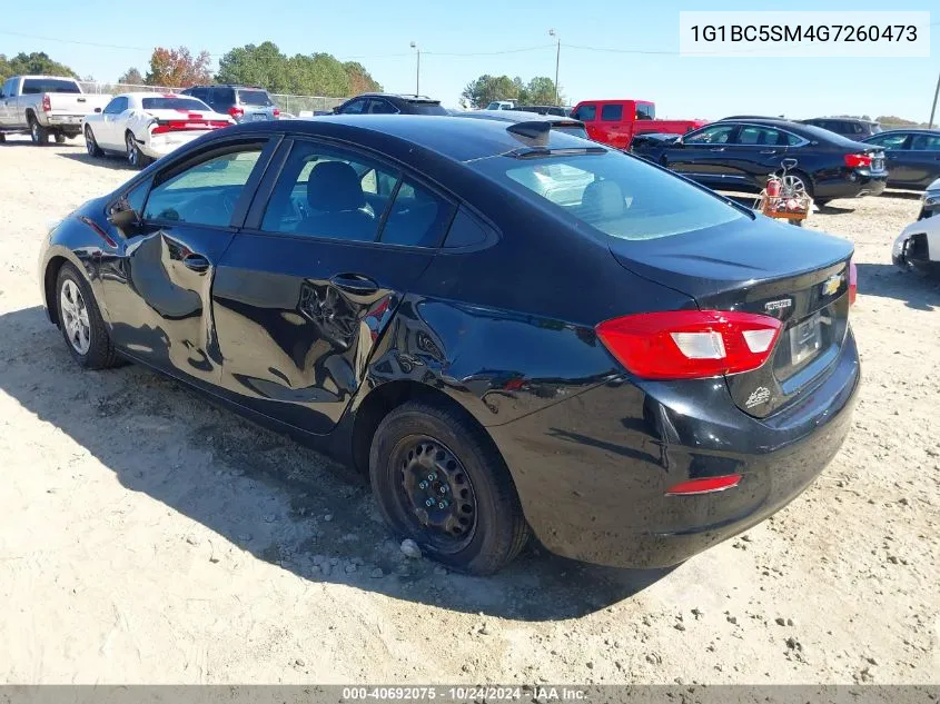 2016 Chevrolet Cruze Ls Auto VIN: 1G1BC5SM4G7260473 Lot: 40692075