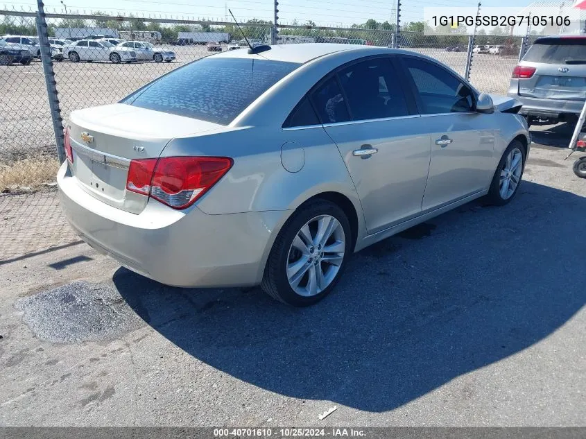 1G1PG5SB2G7105106 2016 Chevrolet Cruze Limited Ltz Auto