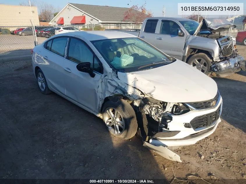 2016 Chevrolet Cruze Lt Auto VIN: 1G1BE5SM6G7314950 Lot: 40710991