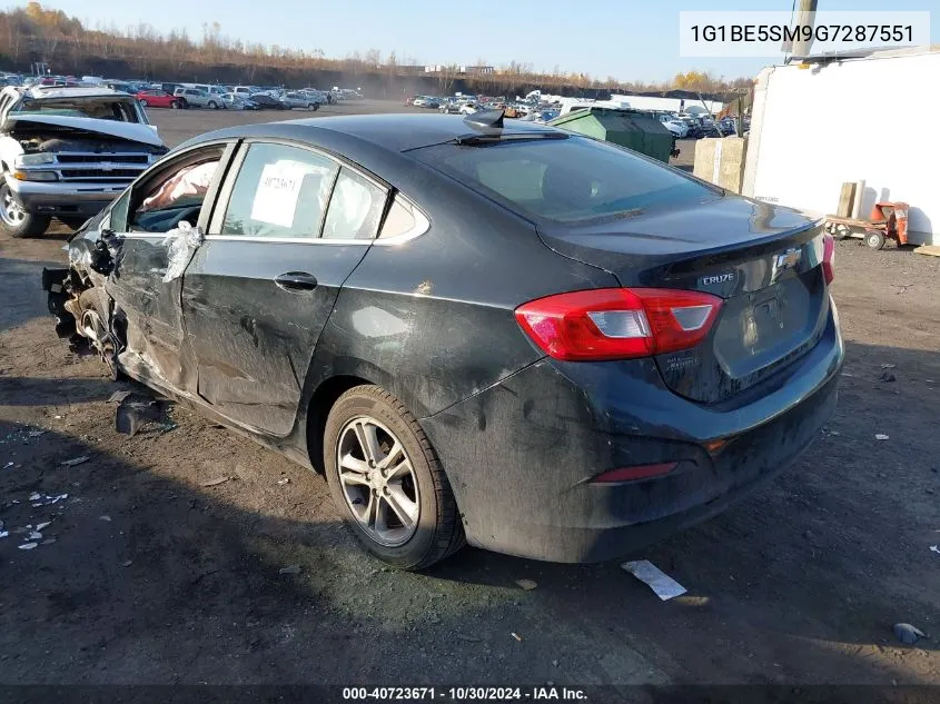 1G1BE5SM9G7287551 2016 Chevrolet Cruze Lt Auto