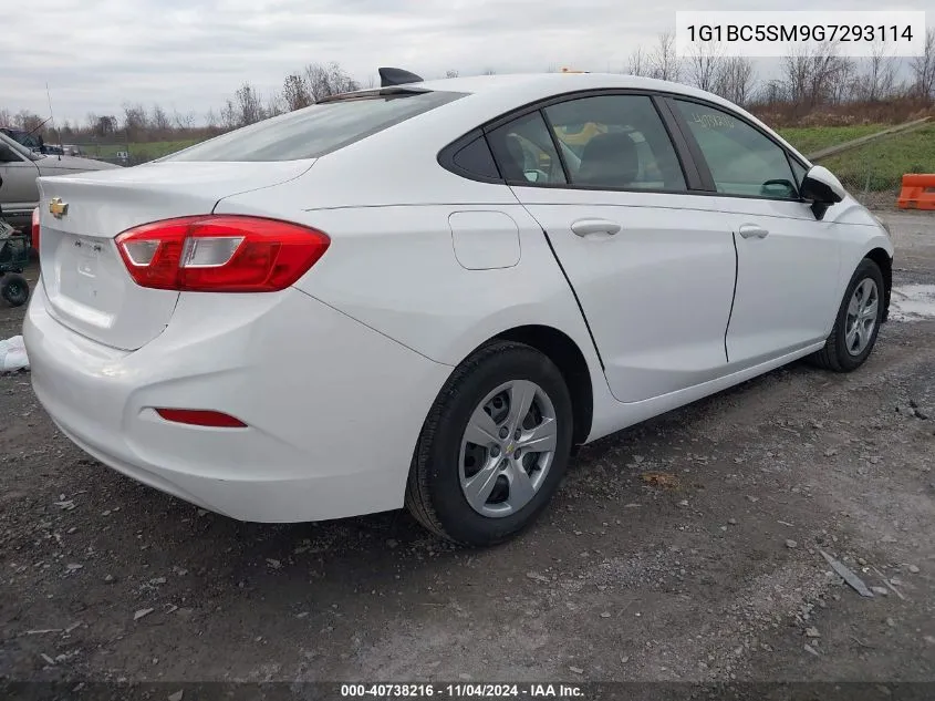 2016 Chevrolet Cruze Ls Auto VIN: 1G1BC5SM9G7293114 Lot: 40738216