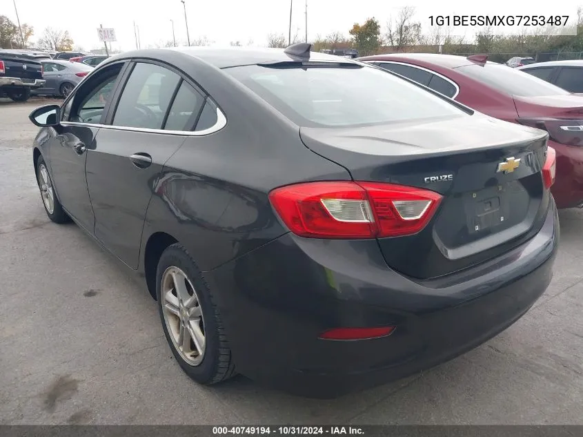 2016 Chevrolet Cruze Lt Auto VIN: 1G1BE5SMXG7253487 Lot: 40749194