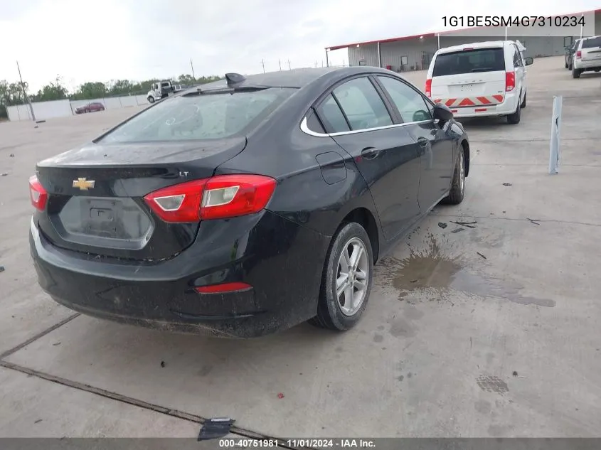 2016 Chevrolet Cruze Lt Auto VIN: 1G1BE5SM4G7310234 Lot: 40751981