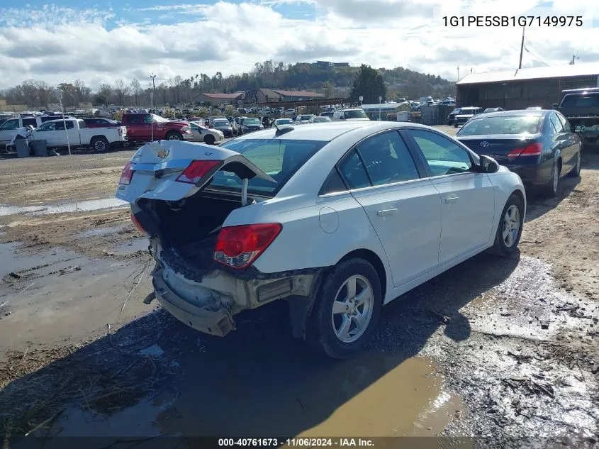 2016 Chevrolet Cruze Limited 1Lt Auto VIN: 1G1PE5SB1G7149975 Lot: 40761673