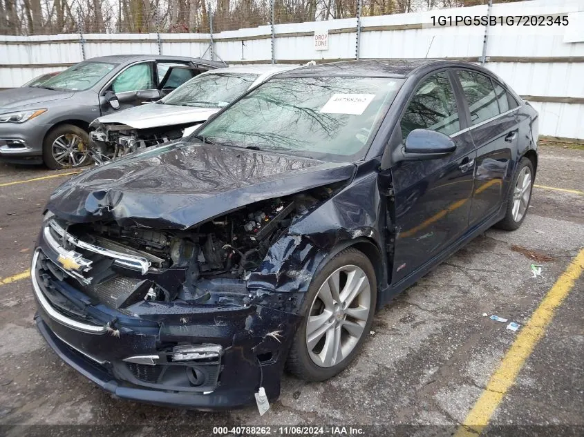 2016 Chevrolet Cruze Limited Ltz Auto VIN: 1G1PG5SB1G7202345 Lot: 40788262