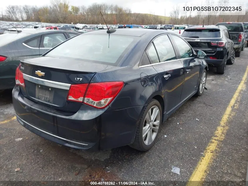 2016 Chevrolet Cruze Limited Ltz Auto VIN: 1G1PG5SB1G7202345 Lot: 40788262