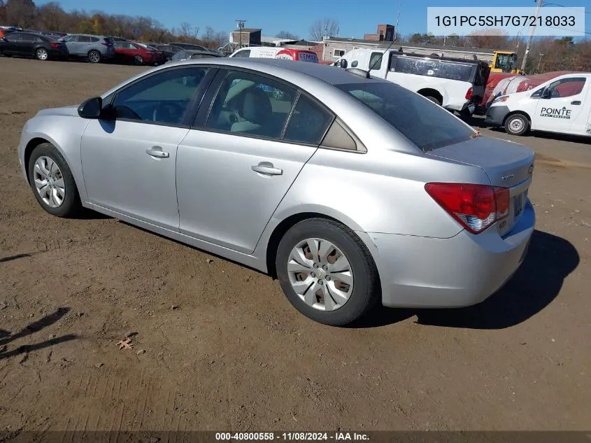 2016 Chevrolet Cruze Limited Ls Auto VIN: 1G1PC5SH7G7218033 Lot: 40800558