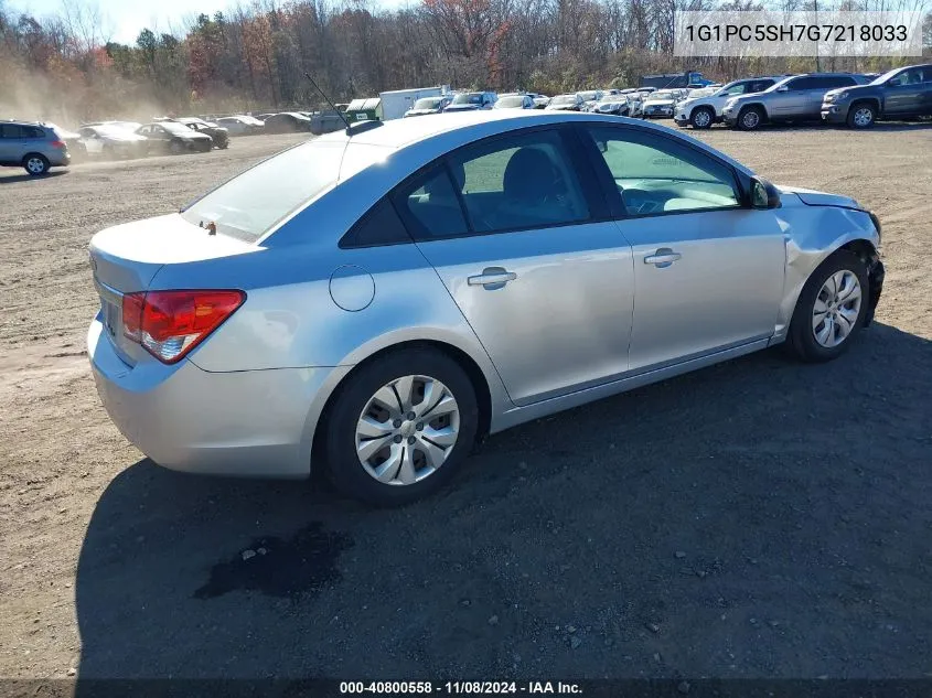 2016 Chevrolet Cruze Limited Ls Auto VIN: 1G1PC5SH7G7218033 Lot: 40800558