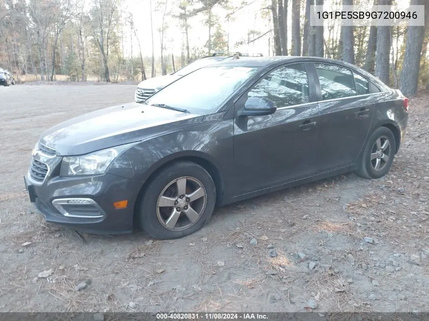 2016 Chevrolet Cruze Limited 1Lt Auto VIN: 1G1PE5SB9G7200946 Lot: 40820831