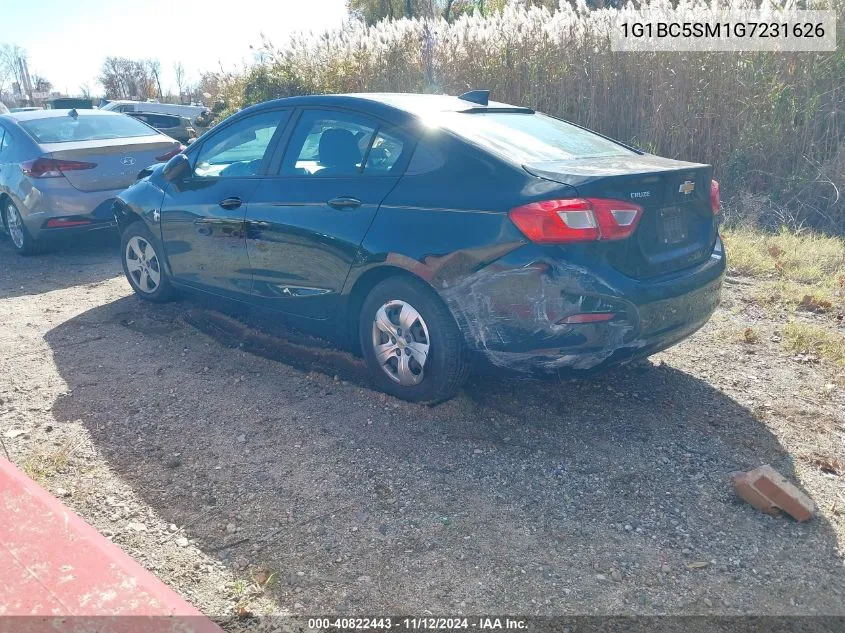 2016 Chevrolet Cruze Ls Auto VIN: 1G1BC5SM1G7231626 Lot: 40822443