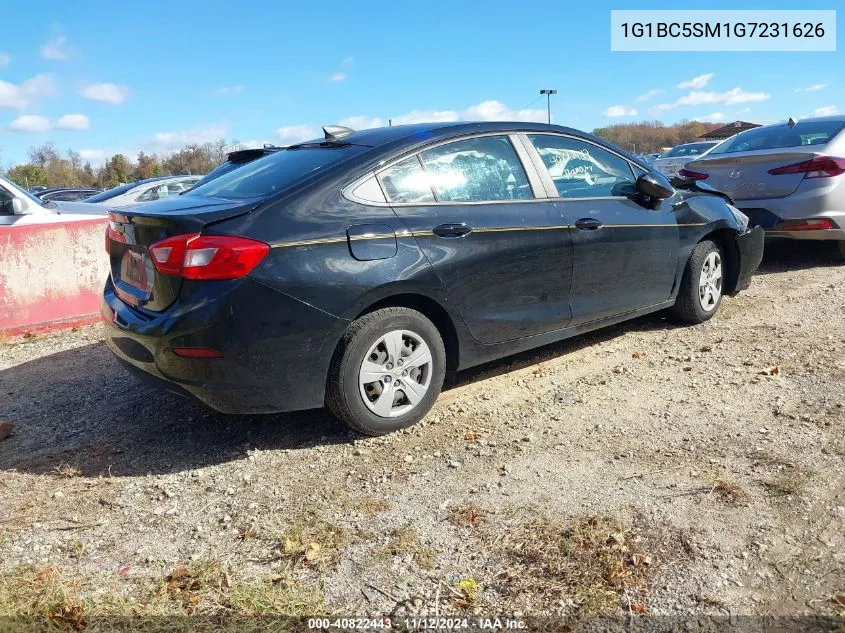 2016 Chevrolet Cruze Ls Auto VIN: 1G1BC5SM1G7231626 Lot: 40822443