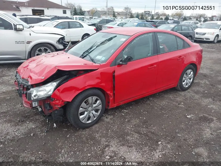 2016 Chevrolet Cruze Limited Ls Auto VIN: 1G1PC5SG0G7142551 Lot: 40823678