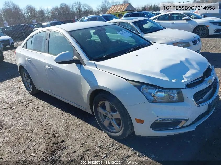 1G1PE5SB9G7214958 2016 Chevrolet Cruze Limited 1Lt Auto