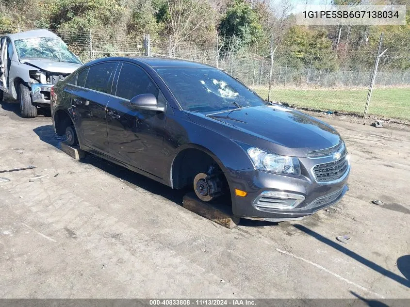 2016 Chevrolet Cruze Limited 1Lt Auto VIN: 1G1PE5SB6G7138034 Lot: 40833808