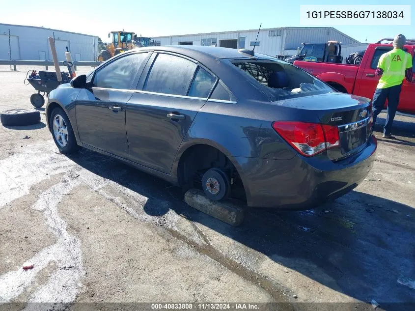 2016 Chevrolet Cruze Limited 1Lt Auto VIN: 1G1PE5SB6G7138034 Lot: 40833808