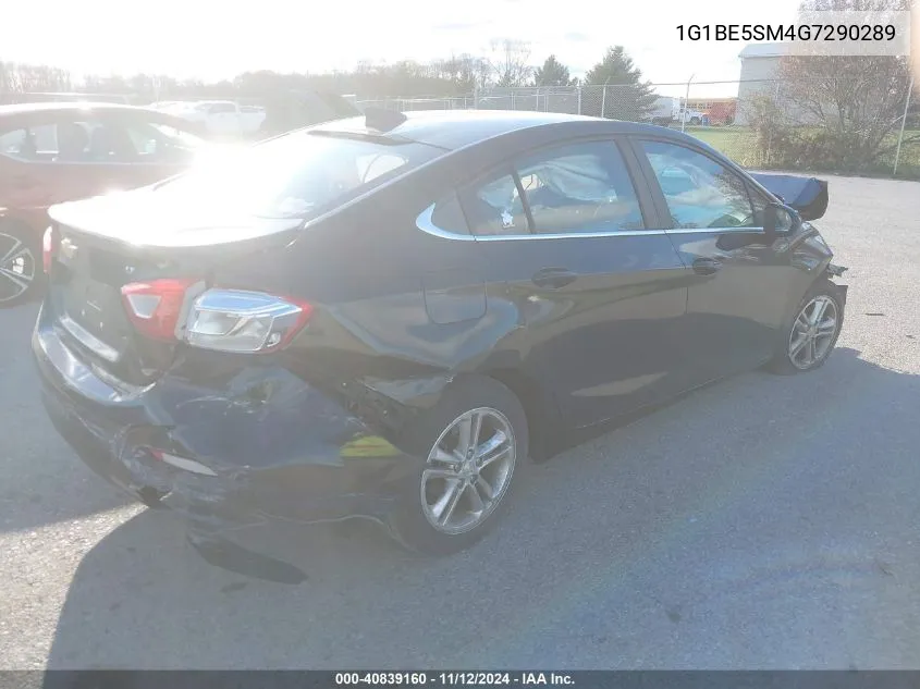 2016 Chevrolet Cruze Lt Auto VIN: 1G1BE5SM4G7290289 Lot: 40839160