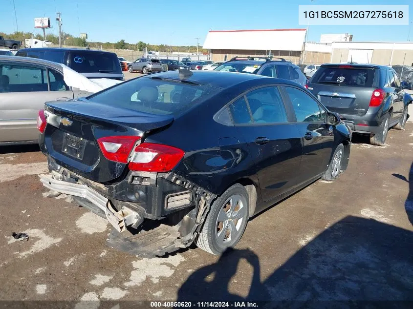 2016 Chevrolet Cruze Ls Auto VIN: 1G1BC5SM2G7275618 Lot: 40850620