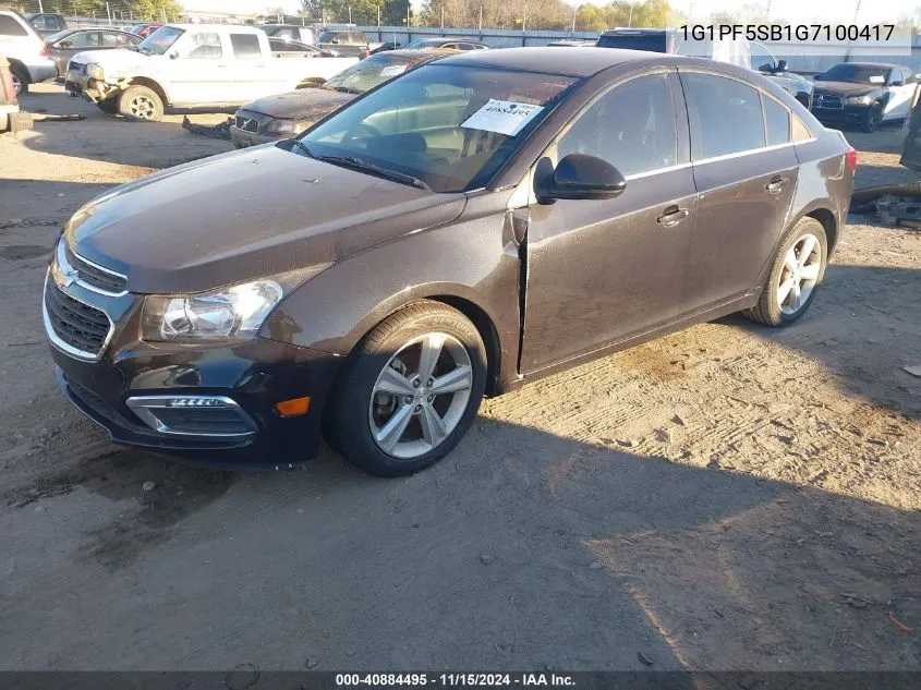 2016 Chevrolet Cruze Limited 2Lt Auto VIN: 1G1PF5SB1G7100417 Lot: 40884495