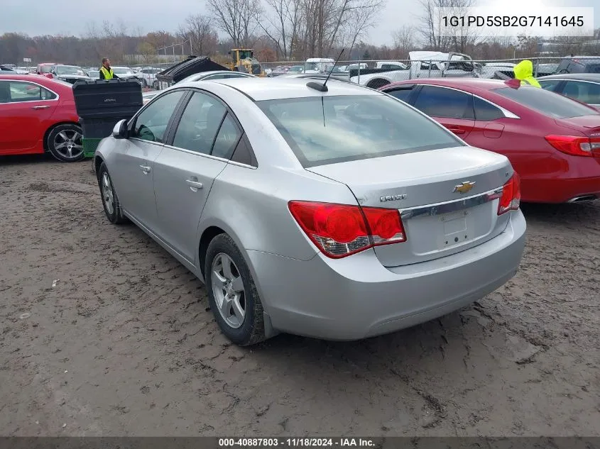 2016 Chevrolet Cruze Limited 1Lt Manual VIN: 1G1PD5SB2G7141645 Lot: 40887803