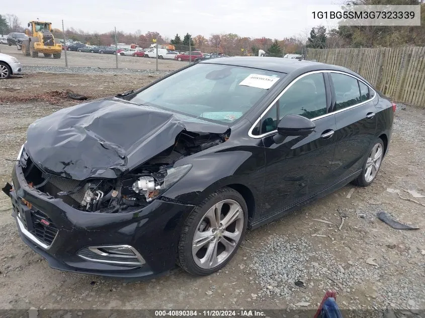 2016 Chevrolet Cruze Premier Auto VIN: 1G1BG5SM3G7323339 Lot: 40890384