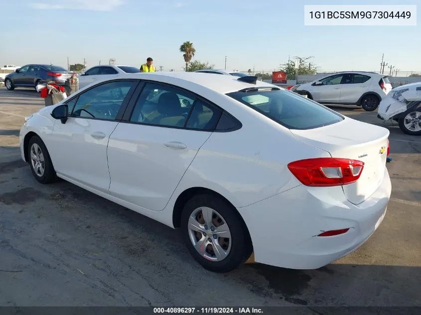 2016 Chevrolet Cruze Ls Auto VIN: 1G1BC5SM9G7304449 Lot: 40896297