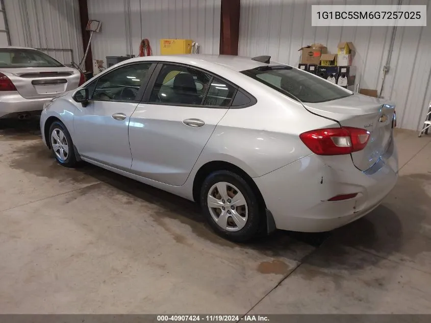 2016 Chevrolet Cruze Ls Auto VIN: 1G1BC5SM6G7257025 Lot: 40907424