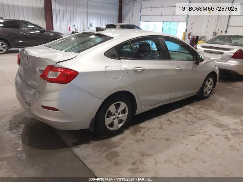 2016 Chevrolet Cruze Ls Auto VIN: 1G1BC5SM6G7257025 Lot: 40907424