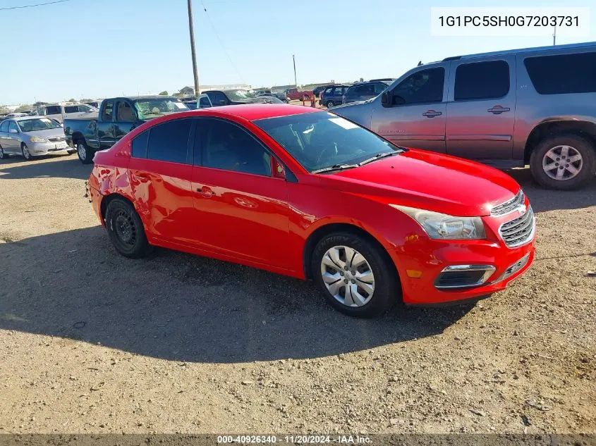 2016 Chevrolet Cruze Limited Ls Auto VIN: 1G1PC5SH0G7203731 Lot: 40926340