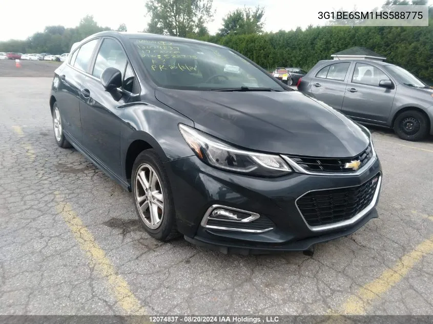 2017 Chevrolet Cruze VIN: 3G1BE6SM1HS588775 Lot: 12074837