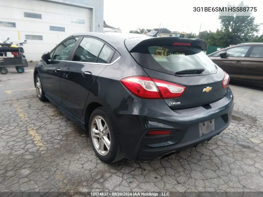 2017 Chevrolet Cruze VIN: 3G1BE6SM1HS588775 Lot: 12074837