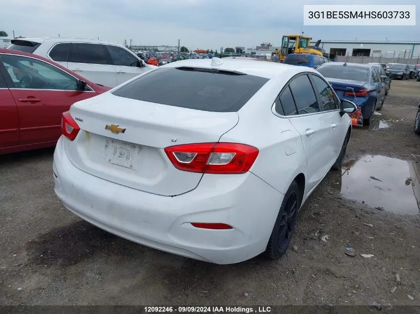 2017 Chevrolet Cruze VIN: 3G1BE5SM4HS603733 Lot: 12092246