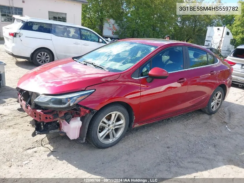 2017 Chevrolet Cruze Lt VIN: 3G1BE5SM4HS559782 Lot: 12095766