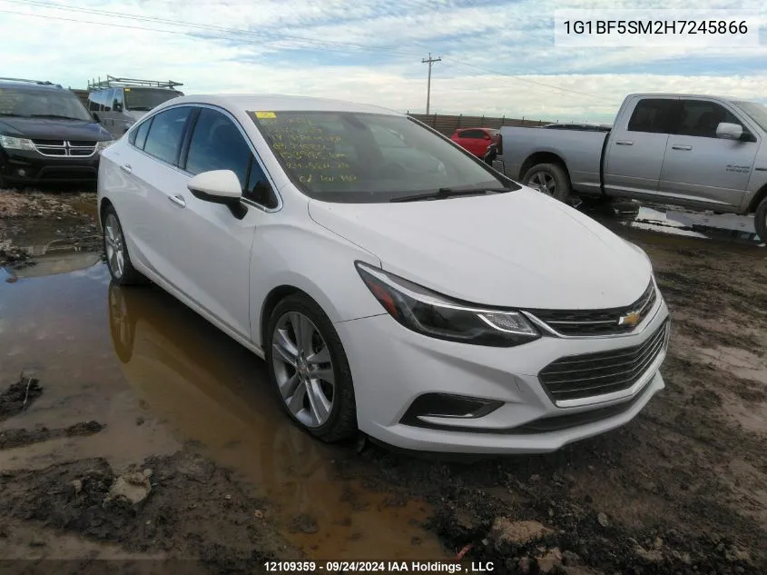 1G1BF5SM2H7245866 2017 Chevrolet Cruze Premier