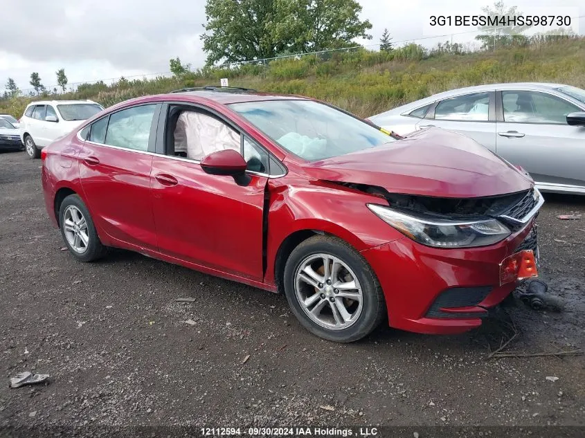 3G1BE5SM4HS598730 2017 Chevrolet Cruze Lt