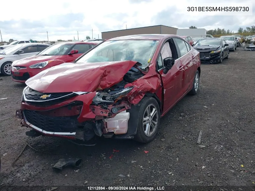 3G1BE5SM4HS598730 2017 Chevrolet Cruze Lt