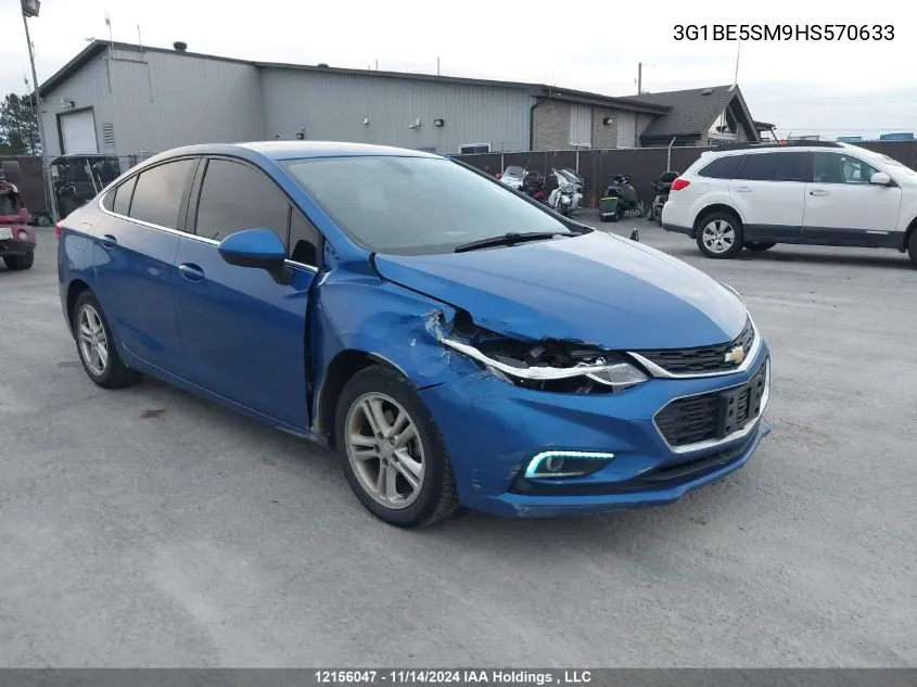 2017 Chevrolet Cruze VIN: 3G1BE5SM9HS570633 Lot: 12156047