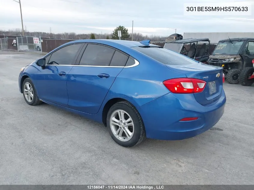 2017 Chevrolet Cruze VIN: 3G1BE5SM9HS570633 Lot: 12156047